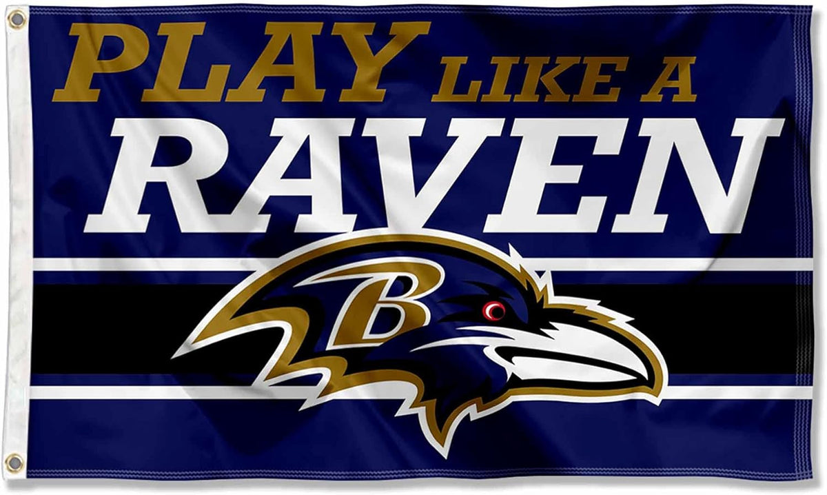 Baltimore Ravens Flag-3x5FT NFL Banner-100% polyester-gloves-champions-super bowl