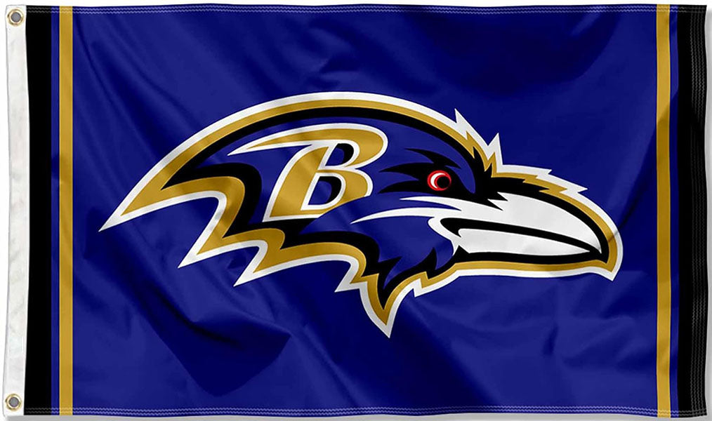 Baltimore Ravens Flag-3x5FT NFL Banner-100% polyester-gloves-champions-super bowl