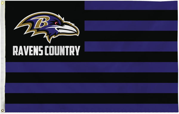 Baltimore Ravens Flag-3x5FT NFL Banner-100% polyester-gloves-champions-super bowl