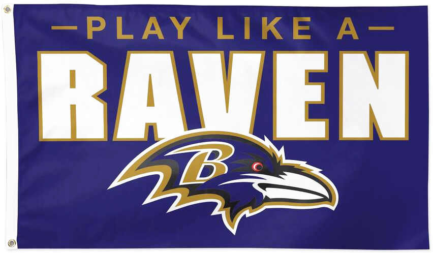 Baltimore Ravens Flag-3x5FT NFL Banner-100% polyester-gloves-champions-super bowl