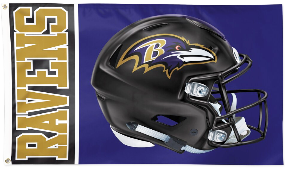 Baltimore Ravens Flag-3x5FT NFL Banner-100% polyester-gloves-champions-super bowl