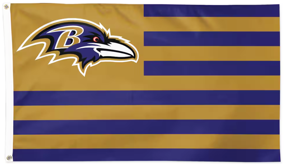 Baltimore Ravens Flag-3x5FT NFL Banner-100% polyester-gloves-champions-super bowl