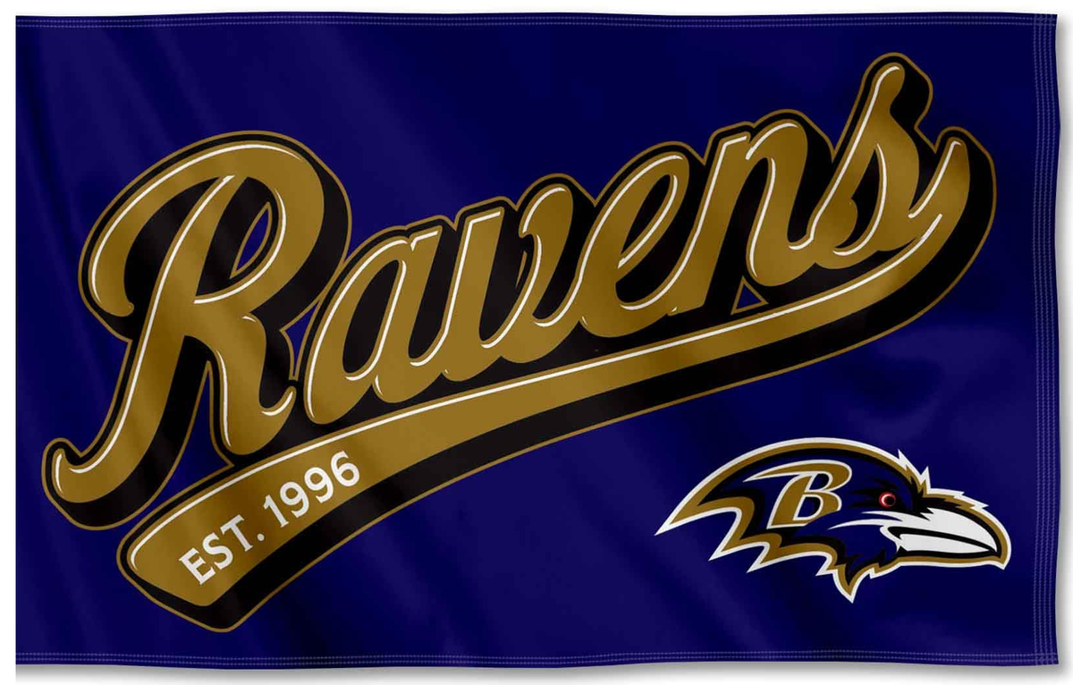 Baltimore Ravens Flag-3x5FT NFL Banner-100% polyester-gloves-champions-super bowl