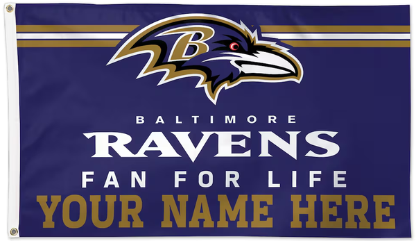 Baltimore Ravens Flag-3x5FT NFL Banner-100% polyester-gloves-champions-super bowl