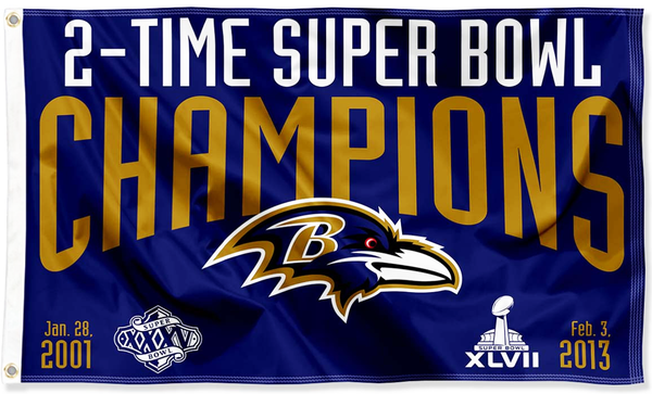Baltimore Ravens Flag-3x5FT NFL Banner-100% polyester-gloves-champions-super bowl