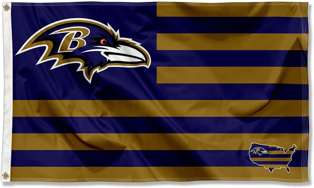 Baltimore Ravens Flag-3x5FT NFL Banner-100% polyester-gloves-champions-super bowl