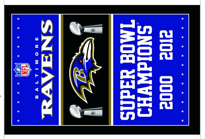Baltimore Ravens Flag-3x5FT NFL Banner-100% polyester-gloves-champions-super bowl