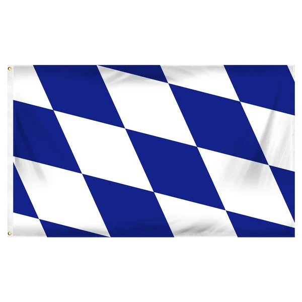 Bavaria Flag- 3x5 FT Banner-100% polyester-One sided / double sided