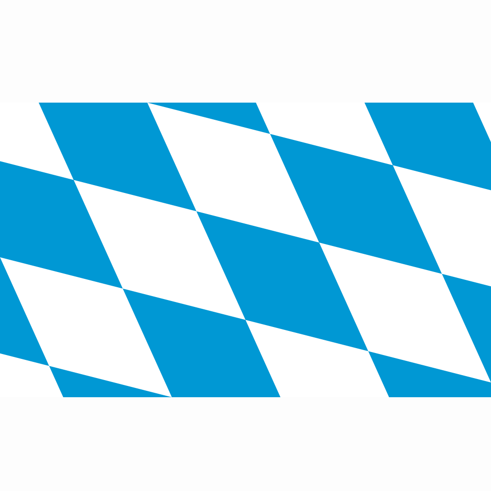 Bavaria Flag- 3x5 FT Banner-100% polyester-One sided / double sided