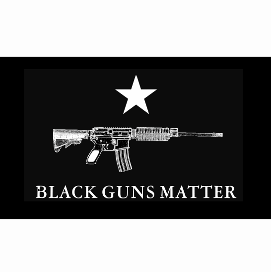 Black Guns Matter Flag -Black Guns Super Poly 3x5 ft Banner -100% polyester-2 Metal Grommets-One sided /Two sided