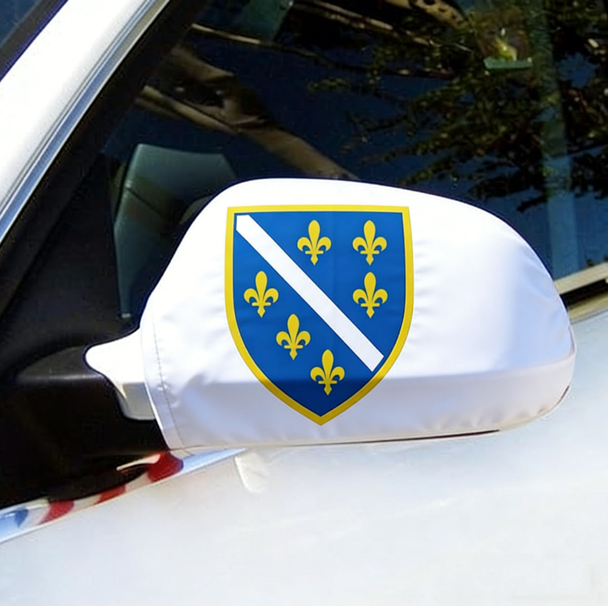 Bosnia and Herzegovina car Rearview Mirror Cover Flag -2 Pack