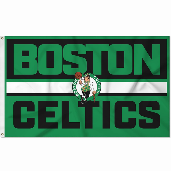 Boston Celtics Flag-NBA 3x5 FT Boston Celtics Basketball Banner-100% polyester-One sided / double sided