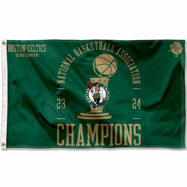 Boston Celtics Flag-NBA 3x5 FT Boston Celtics Basketball Banner-100% polyester-One sided / double sided