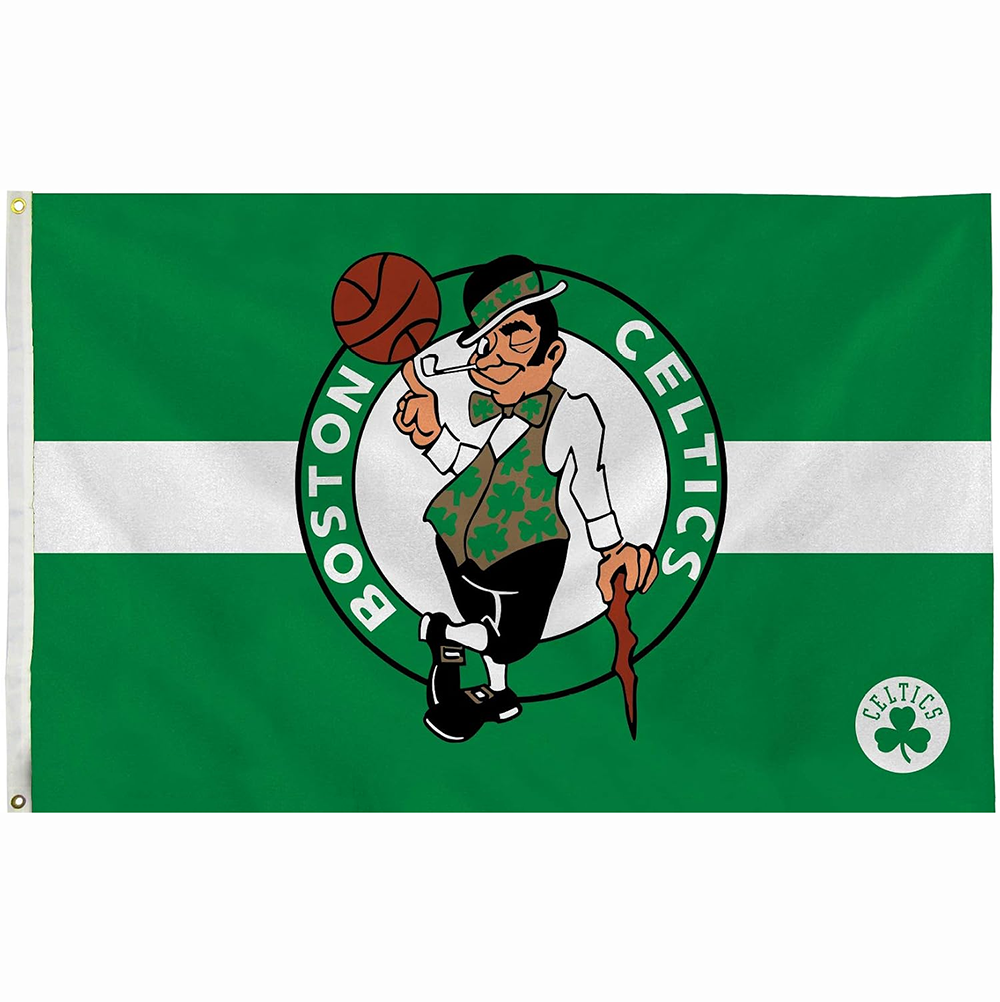 Boston Celtics Flag-NBA 3x5 FT Boston Celtics Basketball Banner-100% polyester-One sided / double sided