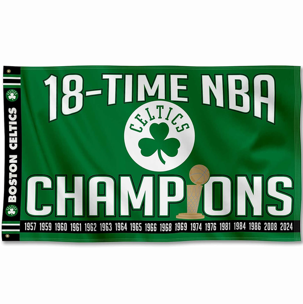 Boston Celtics Flag-NBA 3x5 FT Boston Celtics Basketball Banner-100% polyester-One sided / double sided