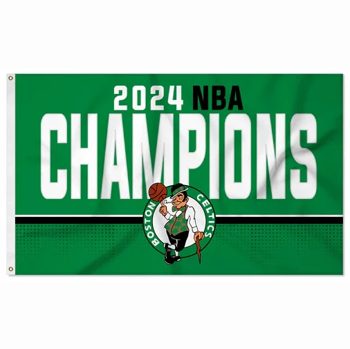 Boston Celtics Flag-NBA 3x5 FT Boston Celtics Basketball Banner-100% polyester-One sided / double sided