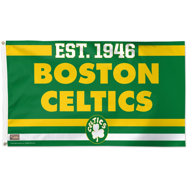 Boston Celtics Flag-NBA 3x5 FT Boston Celtics Basketball Banner-100% polyester-One sided / double sided