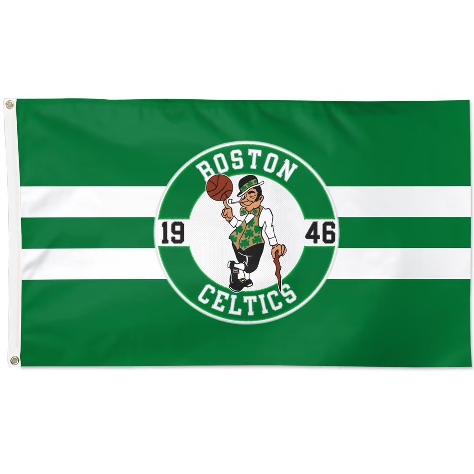 Boston Celtics Flag-NBA 3x5 FT Boston Celtics Basketball Banner-100% polyester-One sided / double sided