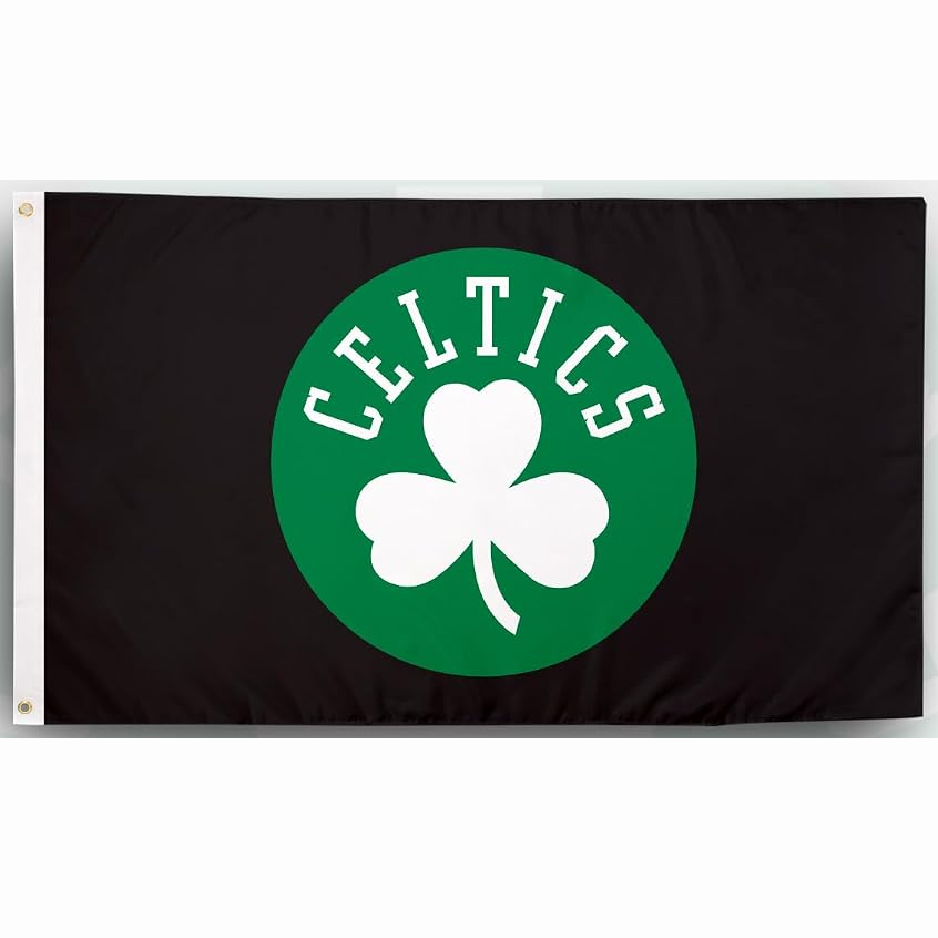 Boston Celtics Flag-NBA 3x5 FT Boston Celtics Basketball Banner-100% polyester-One sided / double sided