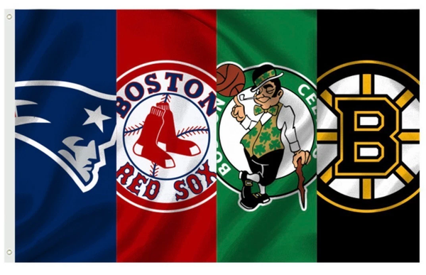 Boston Teams Flag Flag -3x5 ft Celtics Red Sox Patriots Bruins Banner -100% polyester-2 Metal Grommets-One sided /Two sided