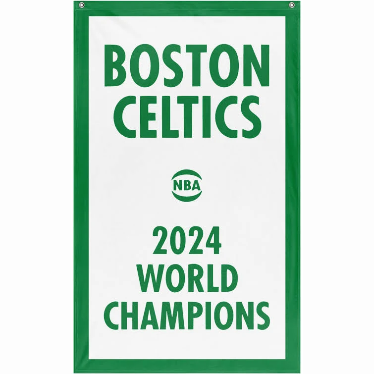 Boston Celtics Flag-NBA 3x5 FT Boston Celtics Basketball Banner-100% polyester-One sided / double sided