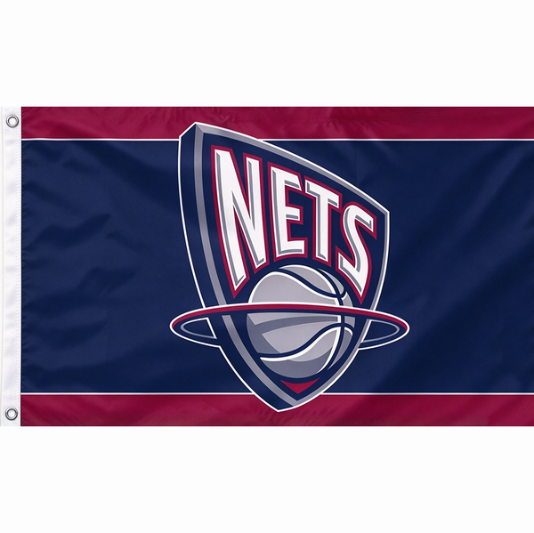 Brooklyn Nets Flag-3x5 FT NBA Brooklyn Nets Basketball Banner-100% polyester-One sided / double sided