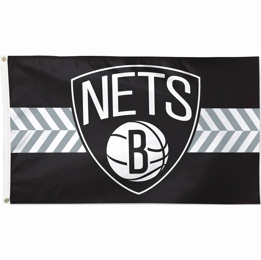 Brooklyn Nets Flag-NBA 3x5 FT Brooklyn Nets Basketball Banner-100% polyester-One sided / double sided