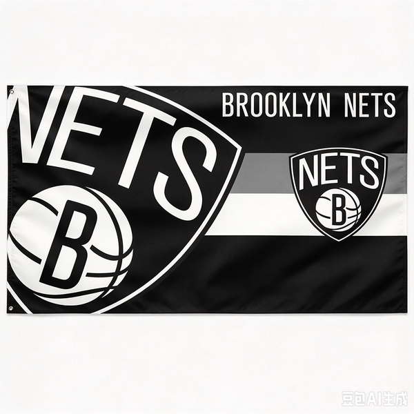 Brooklyn Nets Flag-NBA 3x5 FT Brooklyn Nets Basketball Banner-100% polyester-One sided / double sided