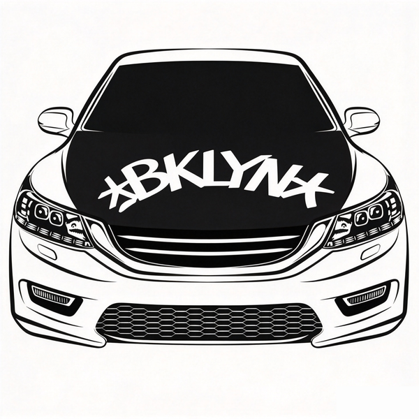 Brooklyn Nets Car Hood Cover Flag , NBA Engine Banner,4X5ft,/6X7FT100% Polyester Elastic Fabrics Can be Washed