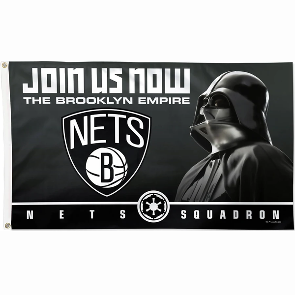Brooklyn Nets Flag-NBA 3x5 FT Brooklyn Nets Basketball Banner-100% polyester-One sided / double sided