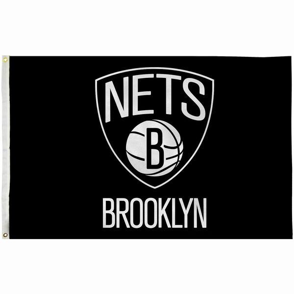 Brooklyn Nets Flag-NBA 3x5 FT Brooklyn Nets Basketball Banner-100% polyester-One sided / double sided