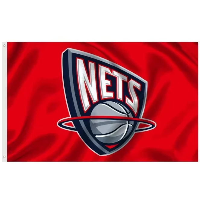 Brooklyn Nets Flag-NBA 3x5 FT Brooklyn Nets Basketball Banner-100% polyester-One sided / double sided