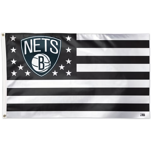 Brooklyn Nets Flag-NBA 3x5 FT Brooklyn Nets Basketball Banner-100% polyester-One sided / double sided