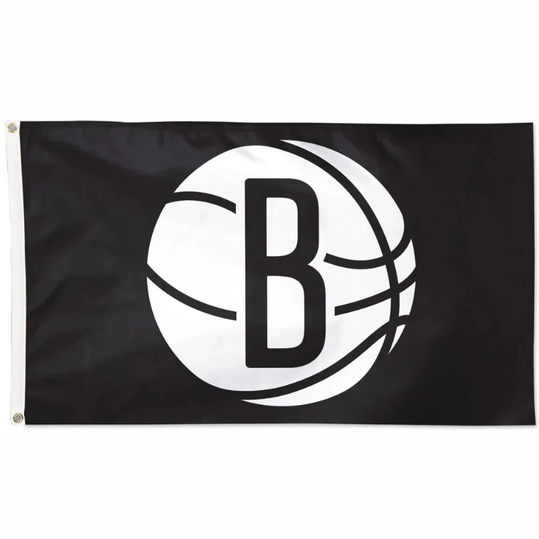 Brooklyn Nets Flag-NBA 3x5 FT Brooklyn Nets Basketball Banner-100% polyester-One sided / double sided