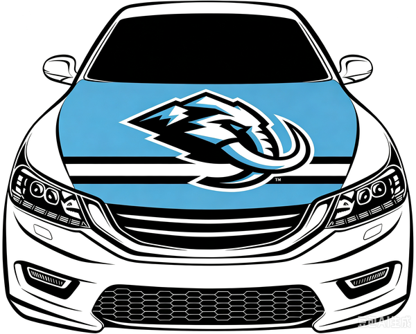 Utah Mammoth Car Hood Cover Flag ,NHL Utah Mammoth Engine Banner,4X5ft/6X7FT,100% Polyester Elastic Fabrics Can be Washed
