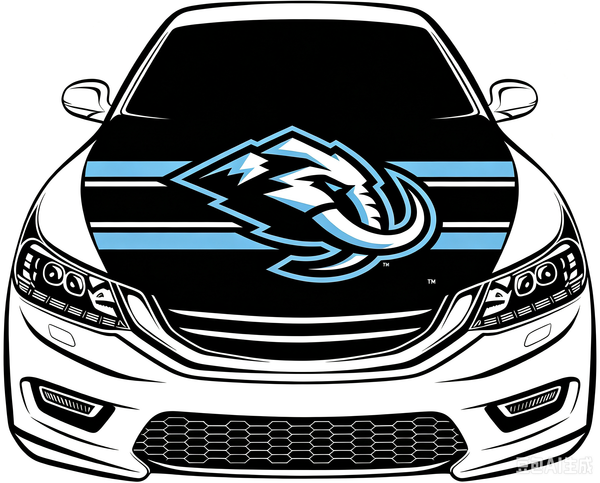 Utah Mammoth Car Hood Cover Flag ,NHL Utah Mammoth Engine Banner,4X5ft/6X7FT,100% Polyester Elastic Fabrics Can be Washed
