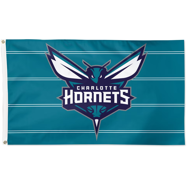 Charlotte Hornets Flag-NBA 3x5 FT Charlotte Hornets Basketball Banner-100% polyester-One sided / double sided