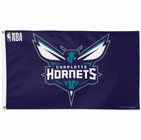 Charlotte Hornets Flag-NBA 3x5 FT Charlotte Hornets Basketball Banner-100% polyester-One sided / double sided