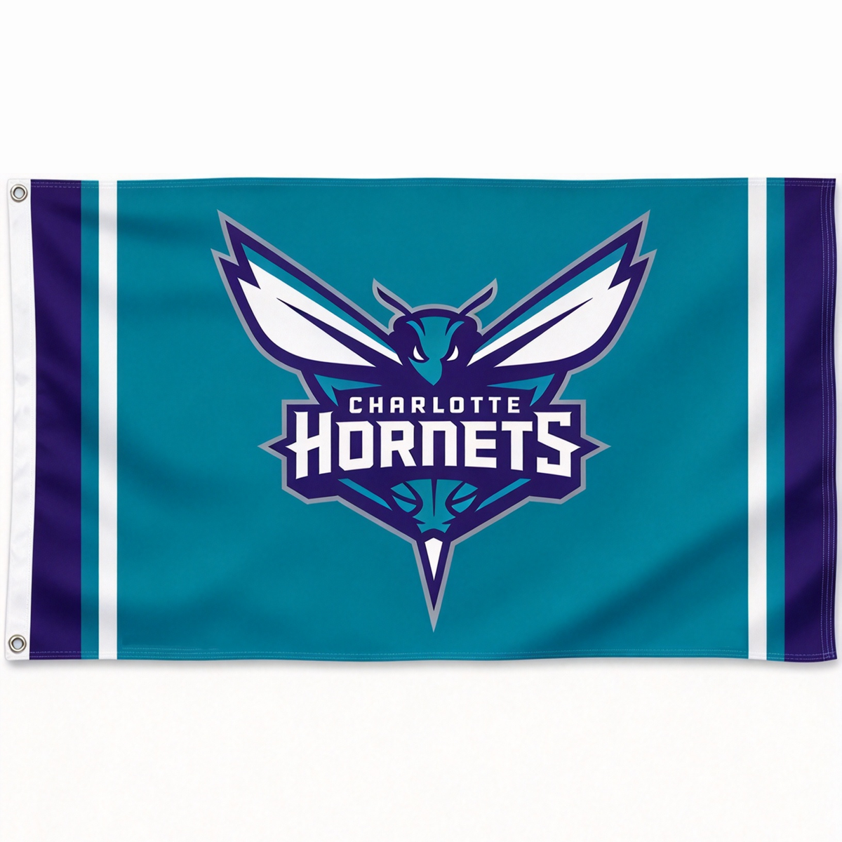 Charlotte Hornets Flag-NBA 3x5 FT Charlotte Hornets Basketball Banner-100% polyester-One sided / double sided