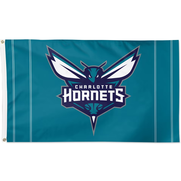 Charlotte Hornets Flag-NBA 3x5 FT Charlotte Hornets Basketball Banner-100% polyester-One sided / double sided