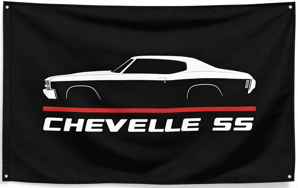 Chevrolet Chevelle SS 1970 Flag -3x5 ft Chevelle 1967  Banner-Malibu 1970 Chevelle SS 454 100% polyester-2 Metal Grommets-One sided /Two sided