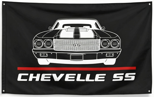 Chevrolet Chevelle SS 1970 Flag -3x5 ft Chevelle 1967  Banner-Malibu 1970 Chevelle SS 454 100% polyester-2 Metal Grommets-One sided /Two sided