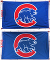 Chicago Cubs Flag-3x5FT Banner-100% polyester -double sided