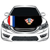 Croatia Football National Team Car Hood Cover Flag , HNS Engine Banner,3.3X5ft,100% Polyester Elastic Fabrics Can be Washed