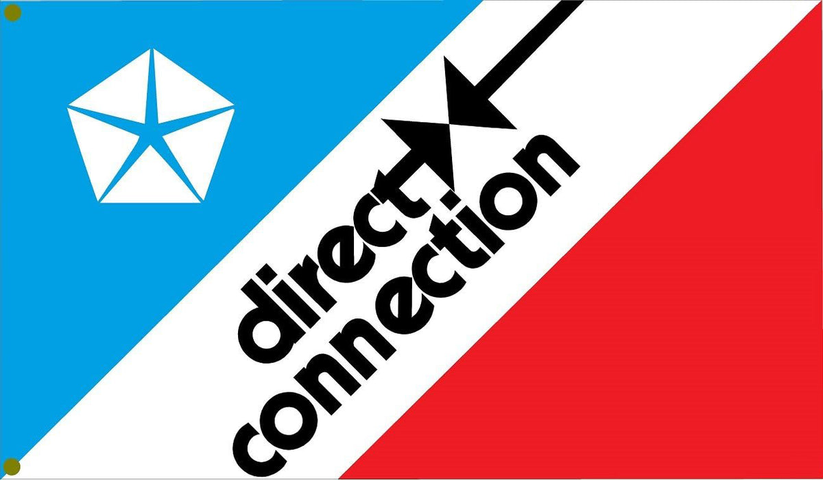 Direct Connection Flag 3x5ft Checkered Banner-Metal Grommets