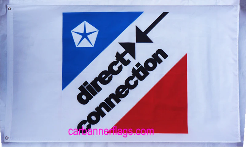 Direct Connection Flag 3x5ft Checkered Banner-Metal Grommets