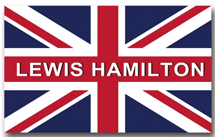 F1 Louis Hamilton Flag-3x5 FT 44 Banner-100% polyester-2 Metal Grommets