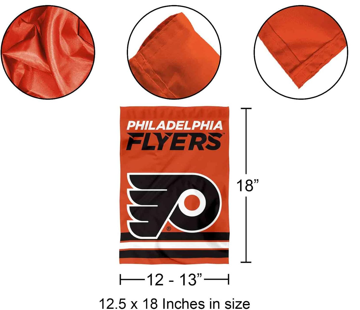 NHL Philadelphia Flyers Flag - "12.5 x 18" "28 x 40" Inches - Philadelphia Flyers Garden Flags