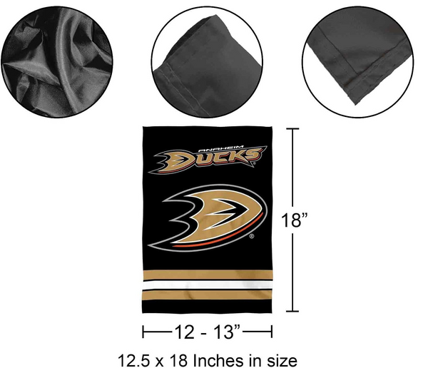 NHL Anaheim Ducks Flag - "12.5 x 18" "28 x 40" Inches - Anaheim Ducks Garden Flags