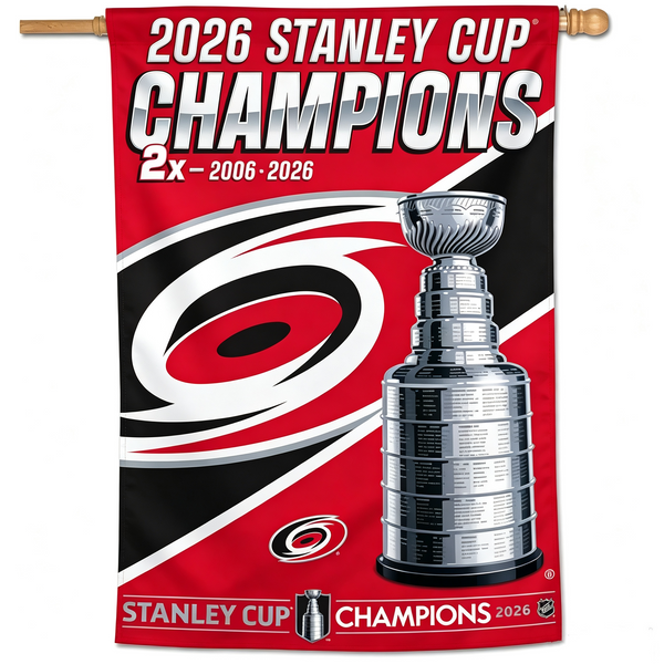 NHL Carolina Hurricanes Flag - "12.5 x 18" "28 x 40" Inches - Carolina Hurricanes Garden Flags